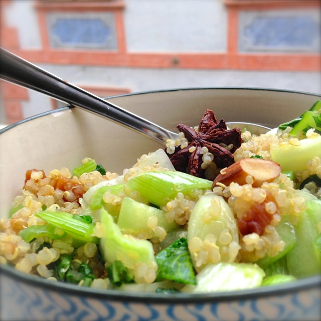 Pak Choi, Quinoa, low carb, diet, Diät,